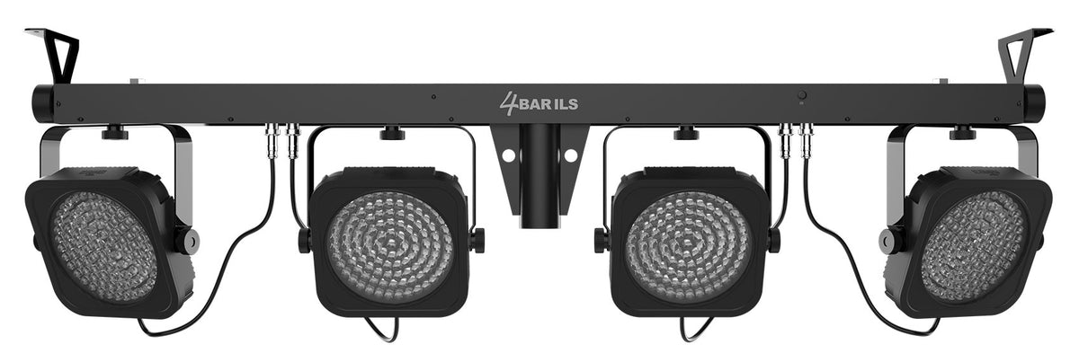 Chauvet DJ 4BAR ILS Wash Lighting System w/(4) Par Lights+Tripod+Footswitch+Bag