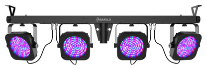 Chauvet DJ 4BAR ILS Wash Lighting System w/(4) Par Lights+Tripod+Footswitch+Bag