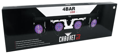Chauvet DJ 4BAR ILS Wash Lighting System w/(4) Par Lights+Tripod+Footswitch+Bag