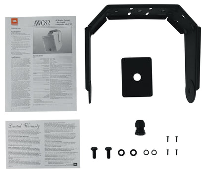 JBL AWC82-BK 8" 200w Black Indoor/Outdoor 70V Surface Mount Commercial Speaker