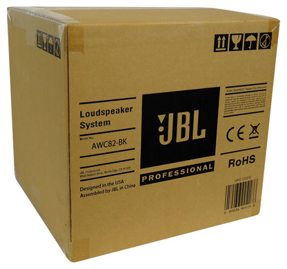 JBL AWC82-BK 8" 200w Black Indoor/Outdoor 70V Surface Mount Commercial Speaker