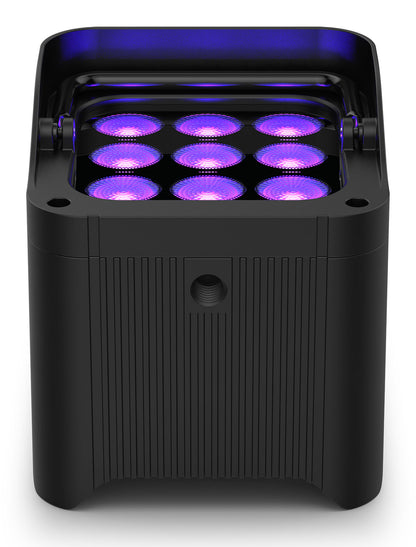 Chauvet DJ Freedom Par H9 IP X4 (4) Wireless DMX Battery Wash Lights+Bag+Remote