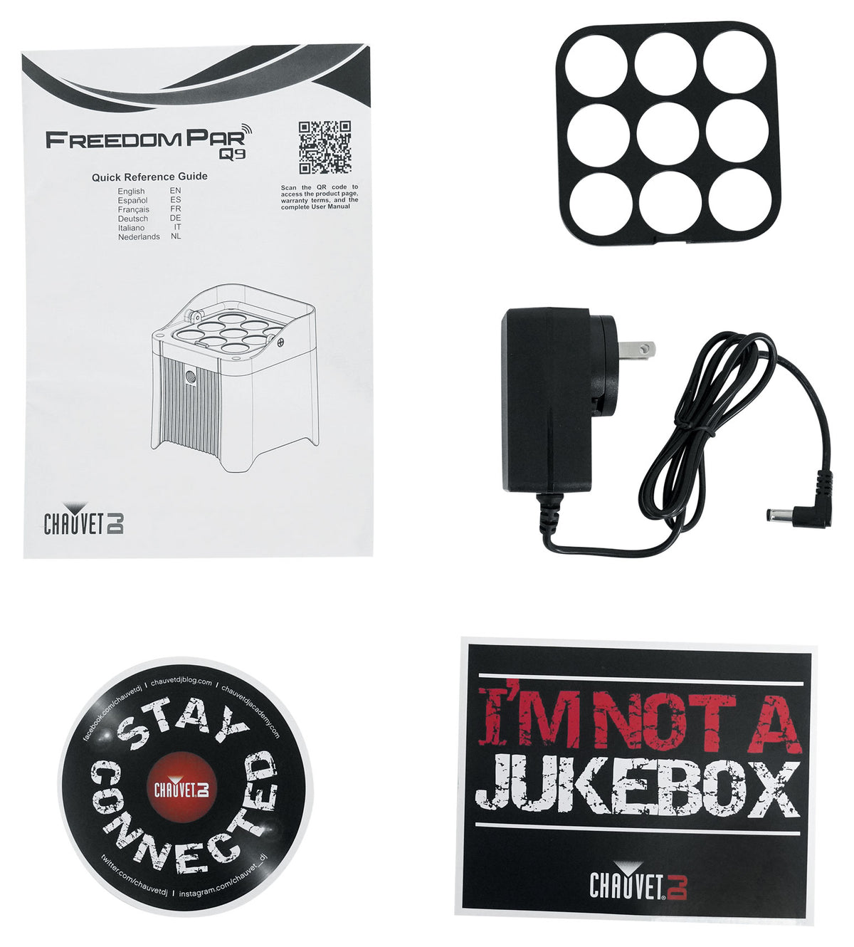 Chauvet DJ Freedom Par Q9 RGBA LED Wireless DMX Battery Par Can Wash Up-light