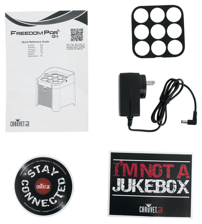 Chauvet DJ Freedom Par Q9 RGBA LED Wireless DMX Battery Par Can Wash Up-light