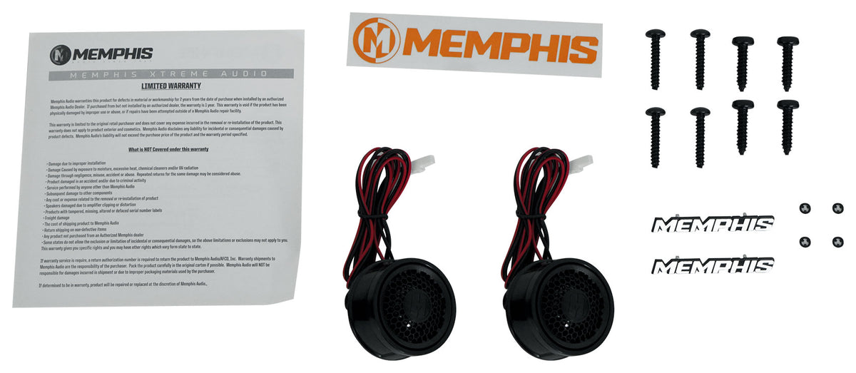 Pair Memphis Audio RZRPRO65FE 75w RMS Speaker Pods For Select 2020+ Polaris RZR