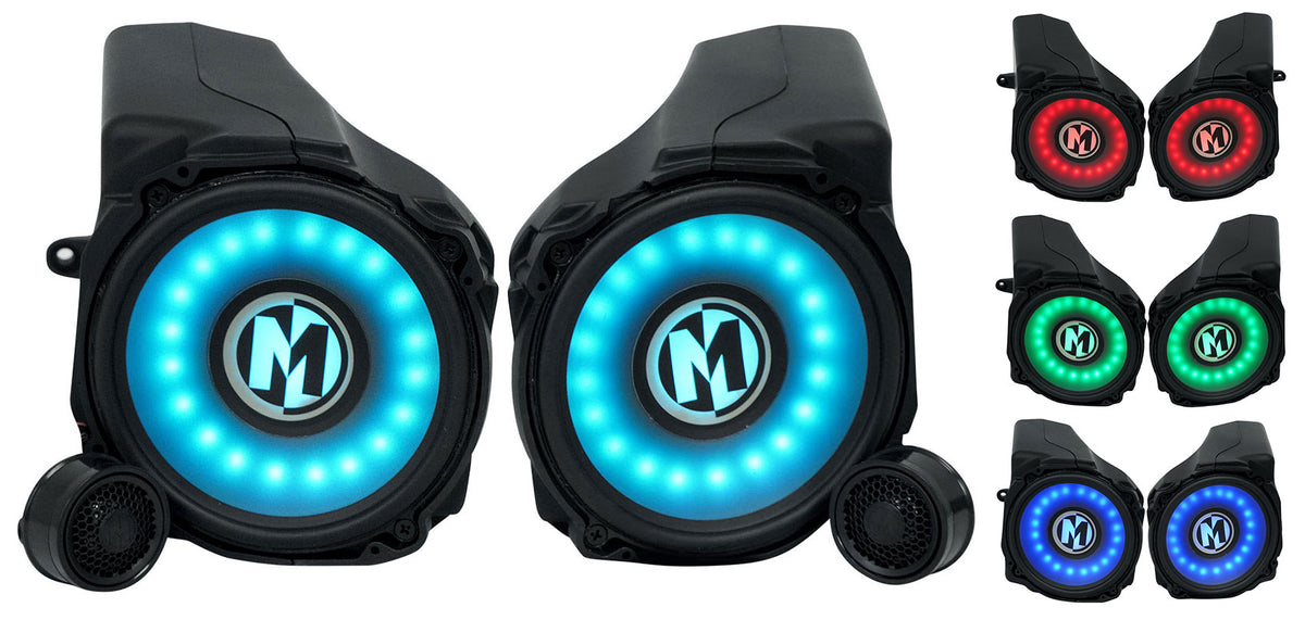 Pair Memphis Audio RZRPRO65FE 75w RMS Speaker Pods For Select 2020+ Polaris RZR