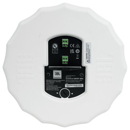 Pair JBL CONTROL 68HP-WH High-Power 70v Commercial 8" White Pendant Speakers