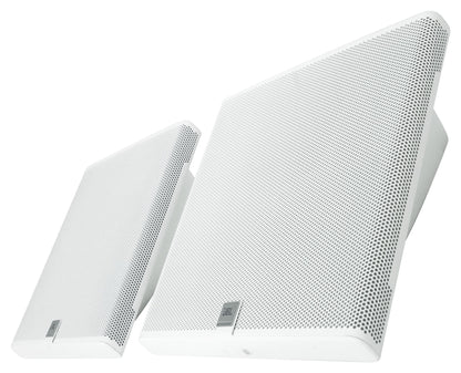 Pair JBL SLP14/T-WH Sleek Low-Profile On Wall Mount 4" 70v Commercial Speakers