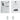 6) JBL SLP14/T-WH Low-Profile On Wall Mount White 4" 70v Commercial Speakers+Amp