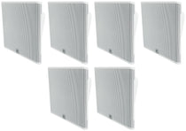 SLP14/T-WH 4" Low-Profile 70V Wall Speakers, Set of 6