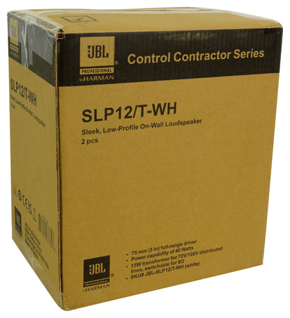 SLP12/T-WH 3" Low-Profile 70V Wall Speakers, Set of 10