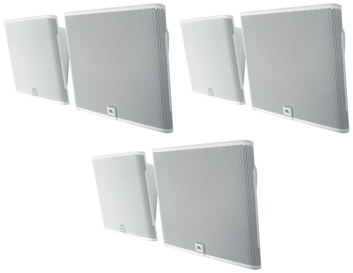SLP12/T-WH 3" Low-Profile 70V Wall Speakers, Set of 6