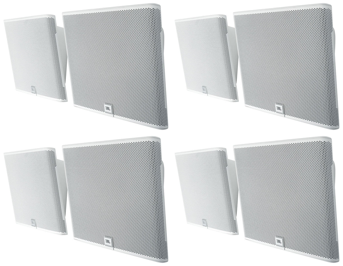 SLP12/T-WH 3" Low-Profile 70V Wall Speakers, Set of 8