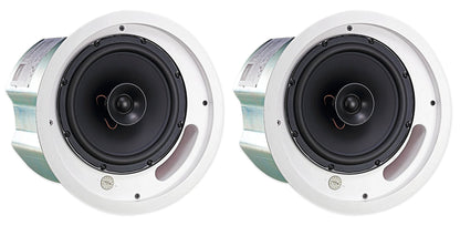 Pair JBL CONTROL 18C/T 8" 60w 70v In-Ceiling Speakers For Restaurant/Bar/Cafe