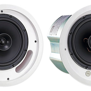 Pair JBL CONTROL 18C/T 8" 60w 70v In-Ceiling Speakers For Restaurant/Bar/Cafe
