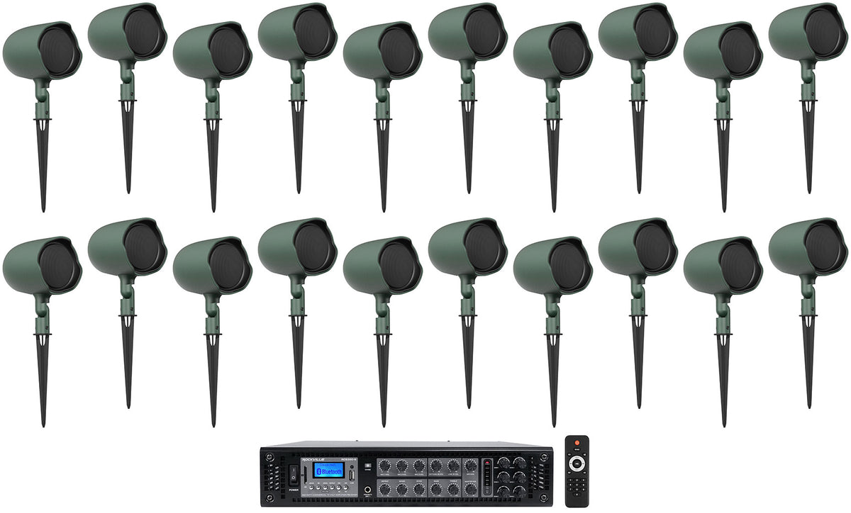 GSF3-GN Landscape Speakers (10 Pair) + RCS350-6