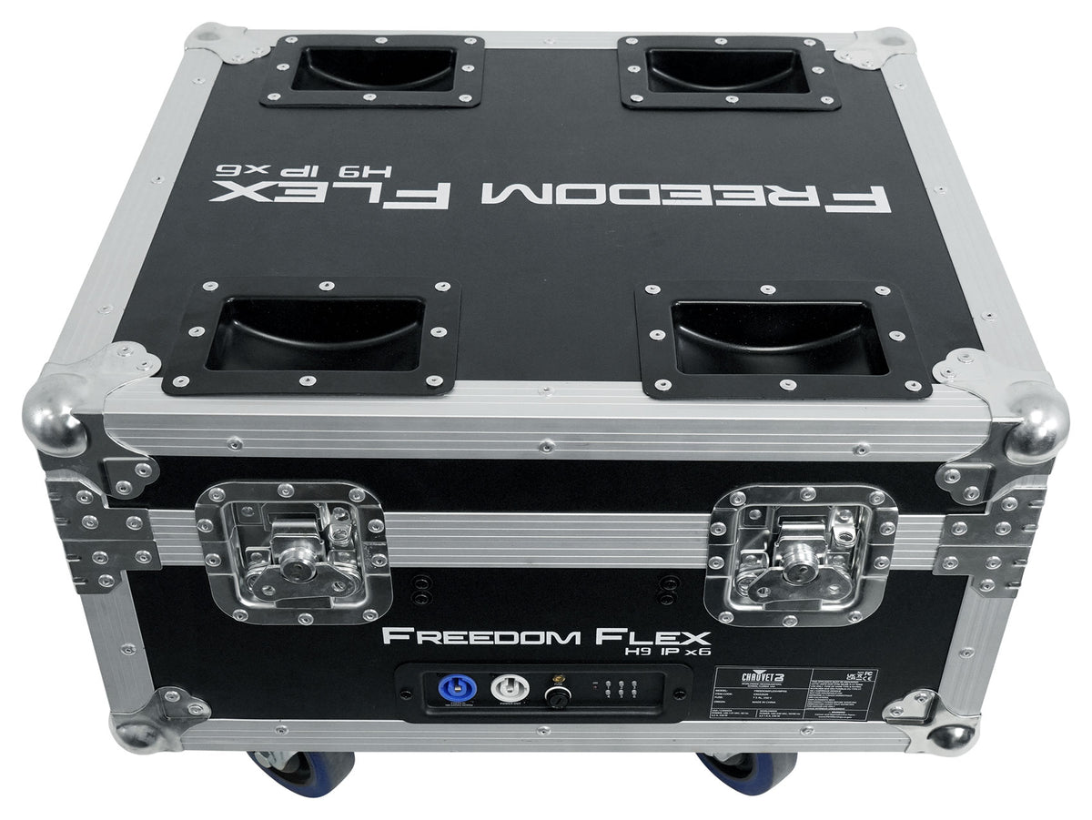 Chauvet DJ Freedom Flex H9 IP X6 Pack w/6) Lights+Charging Case+Batteries+Remote