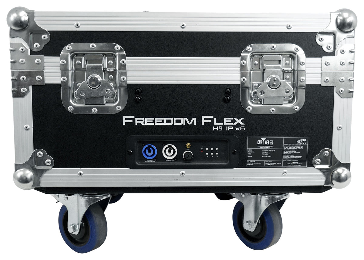 Chauvet DJ Freedom Flex H9 IP X6 Pack w/6) Lights+Charging Case+Batteries+Remote
