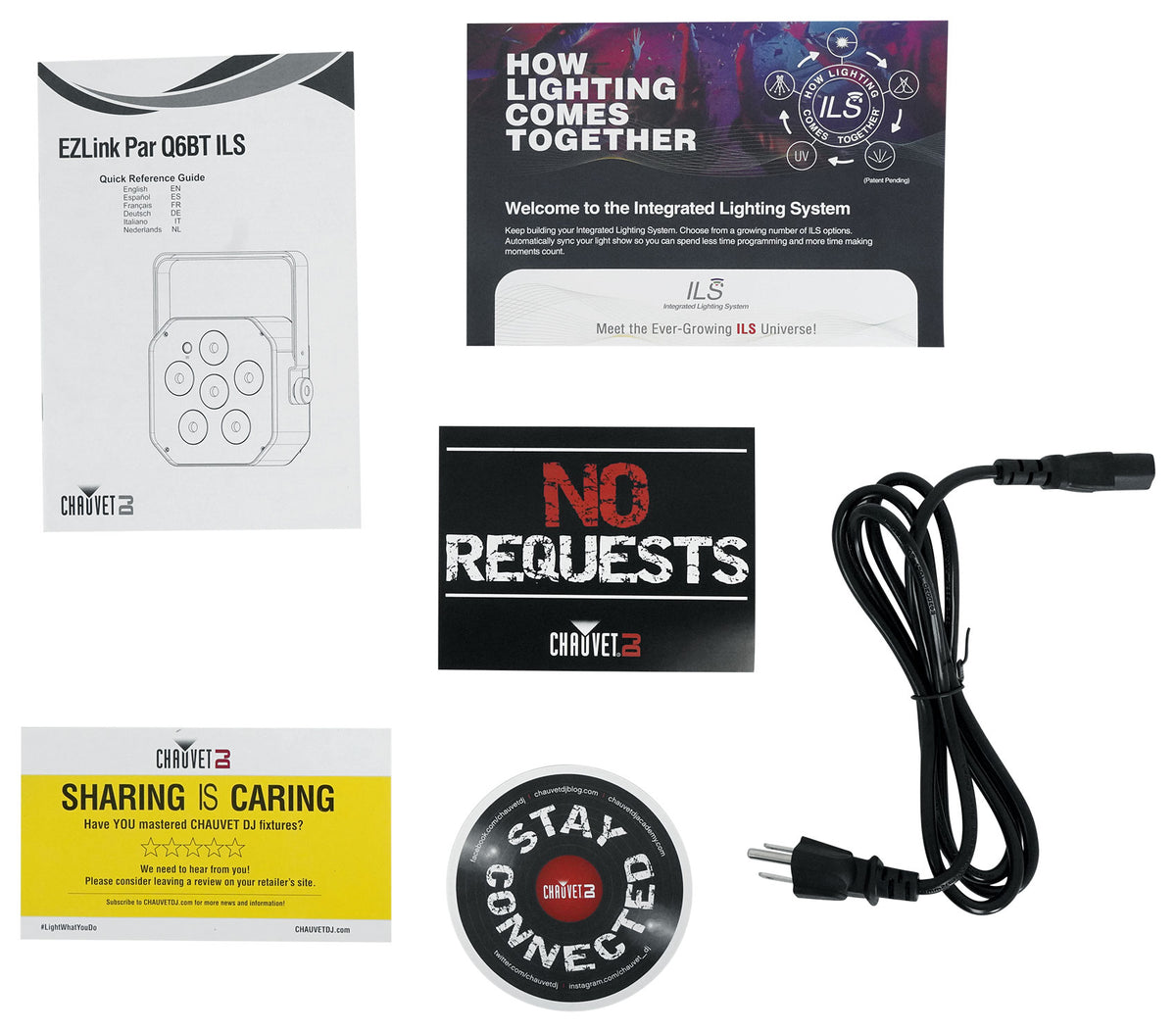 Chauvet DJ EZLink Par Q6BT ILS RGBA Bluetooth Rechargeable Par Can Wash Up-Light