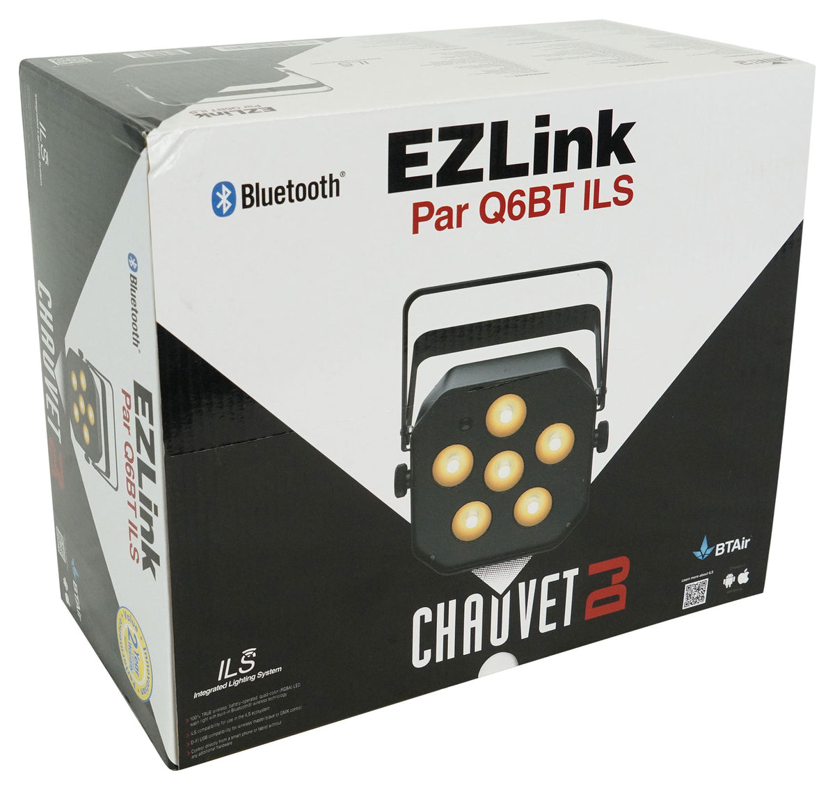 Chauvet DJ EZLink Par Q6BT ILS RGBA Bluetooth Rechargeable Par Can Wash Up-Light