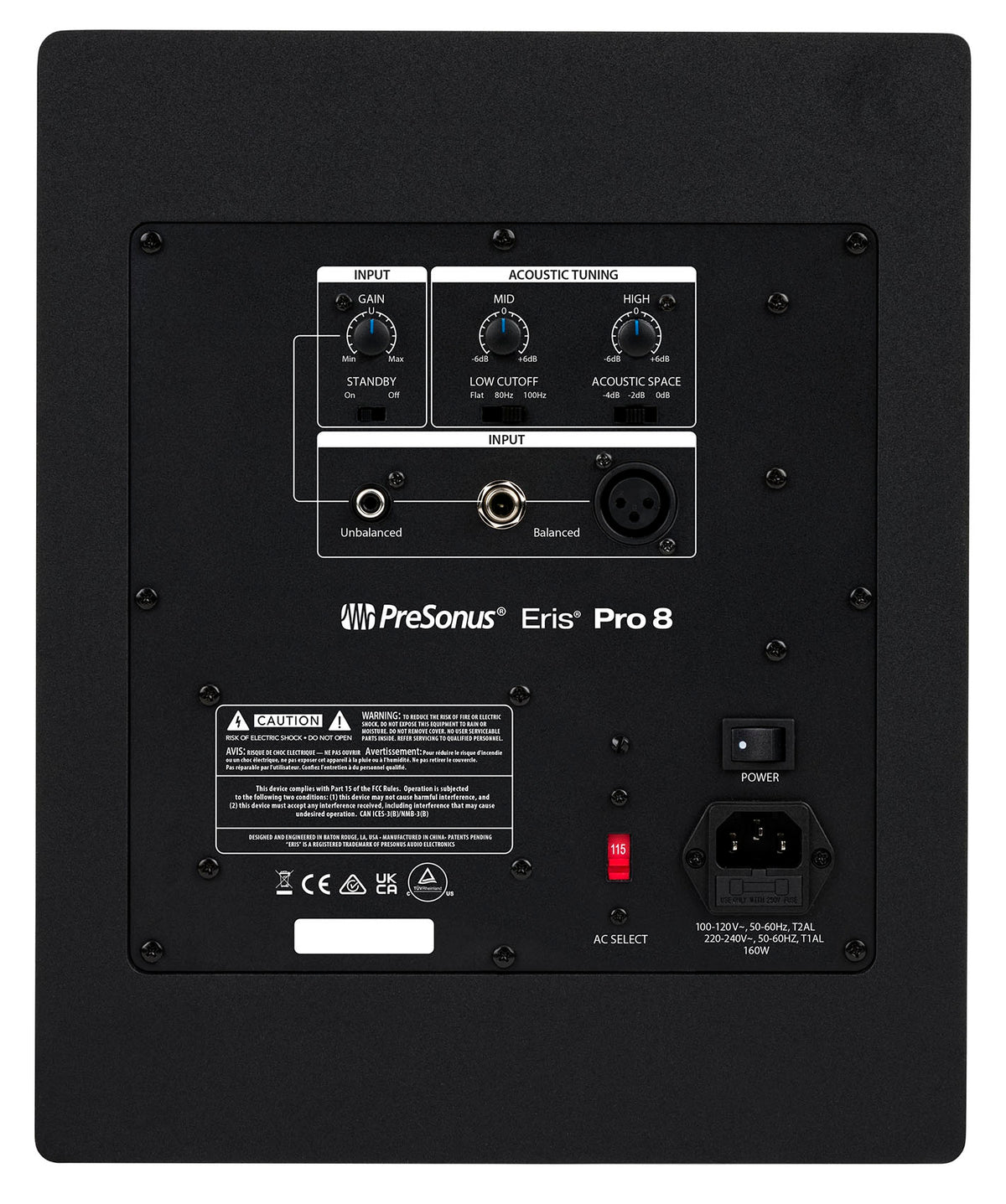 Presonus Eris Pro 8 Active 8" Coaxial 2-Way Powered Studio Monitor Speaker