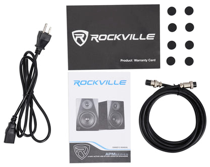 Rockville Recroding Kit w/R-TRACK 2x2 Interface+Mic+Headphones+Monitors+Stands