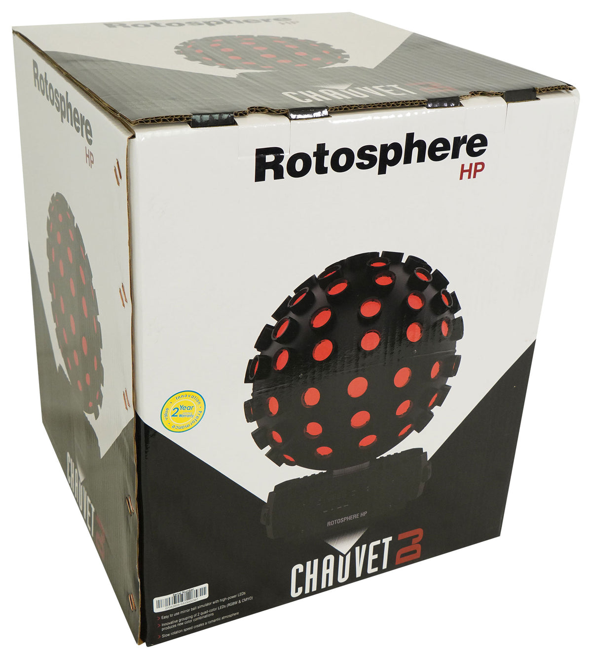 Chauvet DJ Rotosphere HP RGBW + CMYO LED DMX Rotating Mirror Ball Simulator