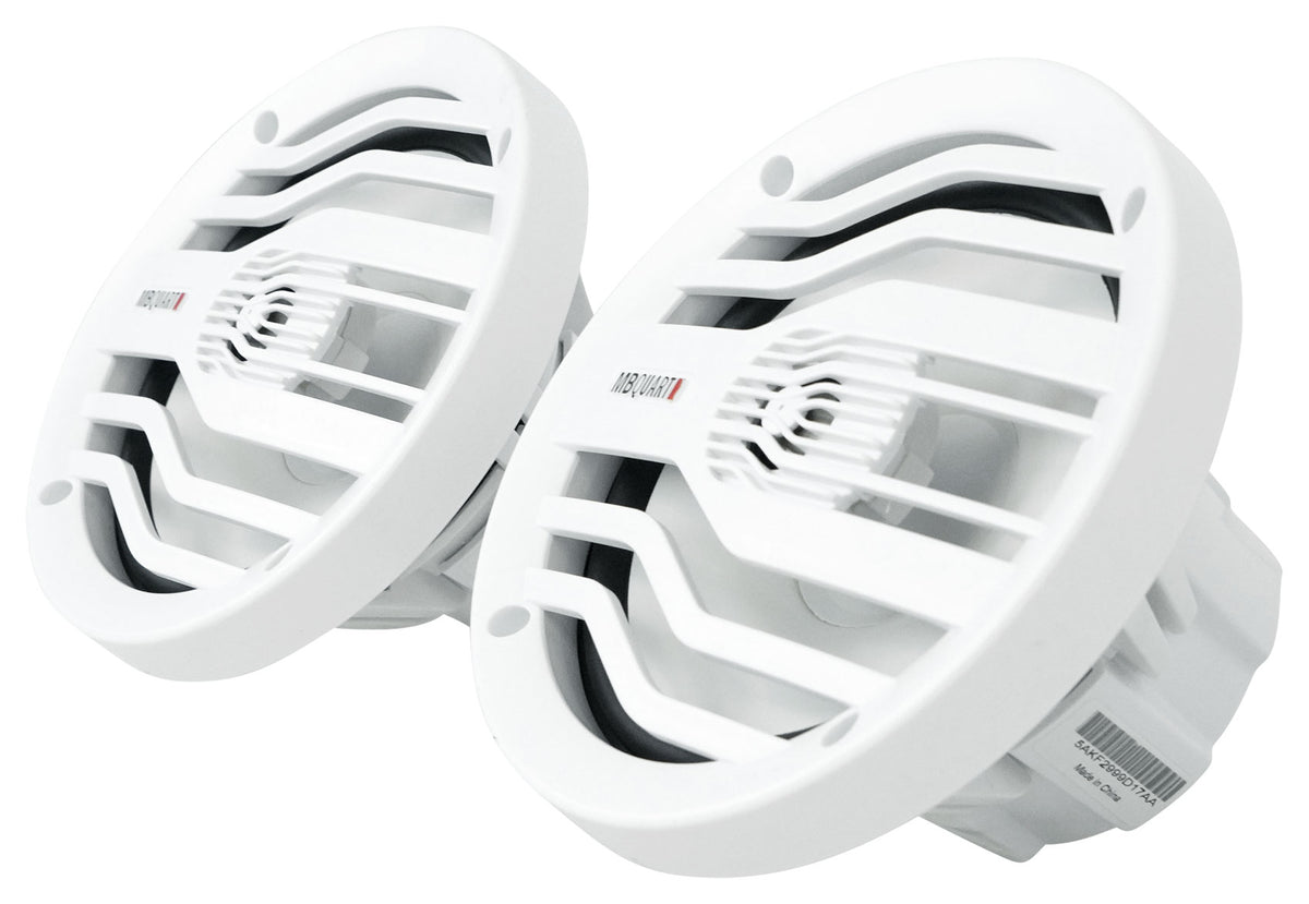 KMC2 Marine Bluetooth Receiver+(2) White MB Quart 6.5" Speakers