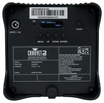 Chauvet DJ Freedom Par T6 Wireless Rechargeable RGB LED DMX Par Wash Up-light