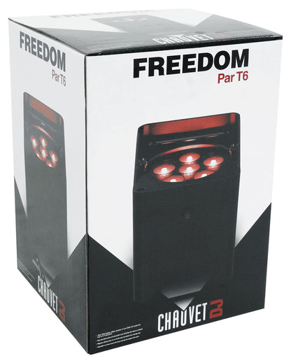 Chauvet DJ Freedom Par T6 Wireless Rechargeable RGB LED DMX Par Wash Up-light