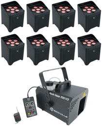 AS-Freedom Par T6 8-Pack + ROCKHAZE 700 V2