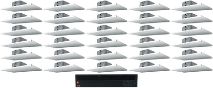 JBL CSA1300Z 70v Commercial Amplifier+(30) 2' X 1' Drop Ceiling Tile Speakers