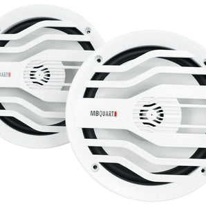 MB Quart NK2-116W 6.5" 120 Watt 2-Way Marine Boat Speakers in White