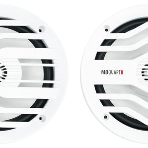 MB Quart NK2-116W 6.5" 120 Watt 2-Way Marine Boat Speakers in White