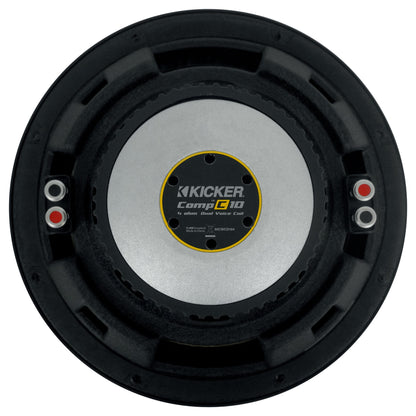 Kicker 50CWCD104 CompC 10" Subwoofer DVC 4 ohm Car Stereo Sub CWCD104
