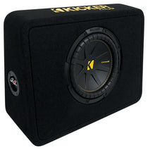 Kicker 50TCWC104 CompC 10" Subwoofer+Slim Shallow Sub Box Enclosure 4ohm TCWC104