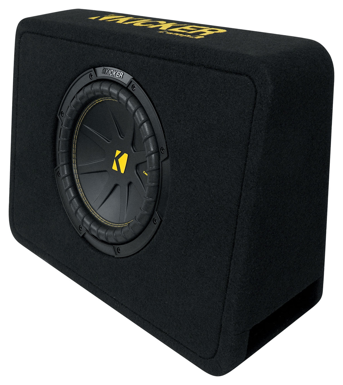 Kicker 50TCWC104 CompC 10" Subwoofer+Slim Shallow Sub Box Enclosure 4ohm TCWC104