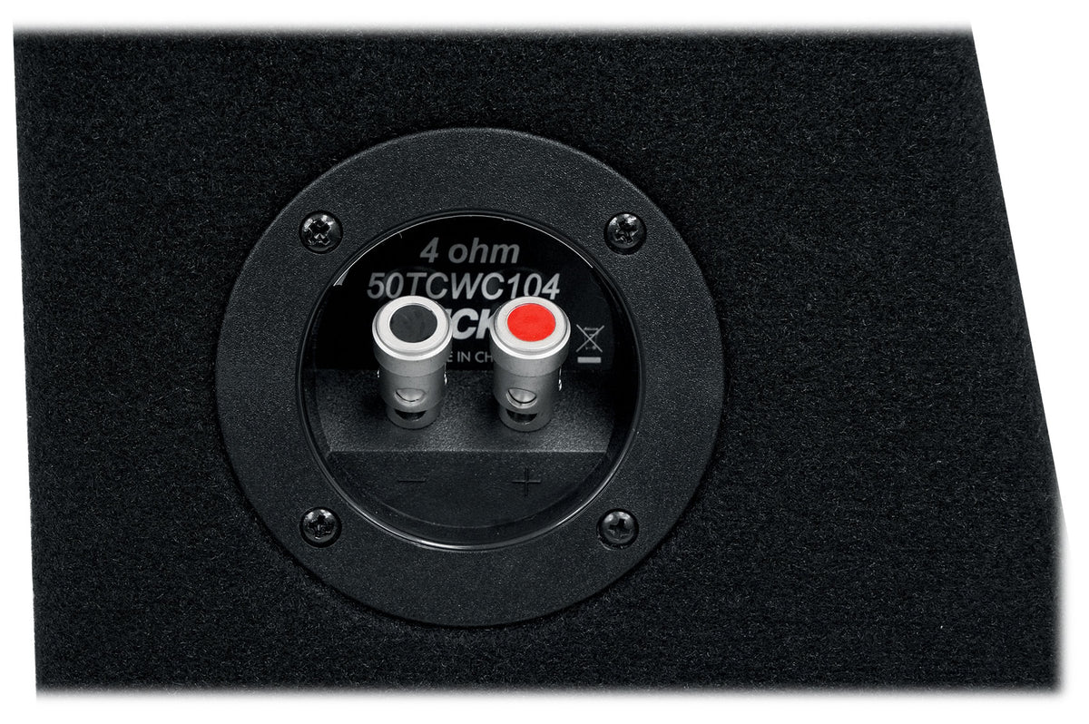 Kicker 50TCWC104 CompC 10" Subwoofer+Slim Shallow Sub Box Enclosure 4ohm TCWC104