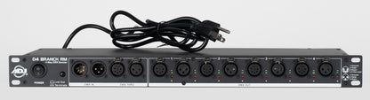 American DJ D4 Branch RM Single Rack 4-Way DMX Distributor/Booster w/XLR IO Jack