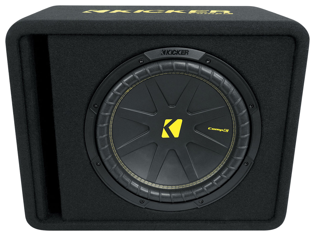 Kicker 50VCWC124 CompC 12" Subwoofer in Vented Sub Box Enclosure 4-Ohm VCWC124