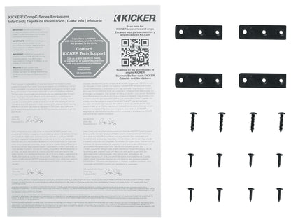 Kicker 50VCWC122 CompC 12" Subwoofer in Vented Sub Box Enclosure 2-Ohm VCWC122