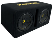 Kicker 50DCWC102 CompC Dual 10" Subwoofers in Vented Sub Box Enclosure DCWC102