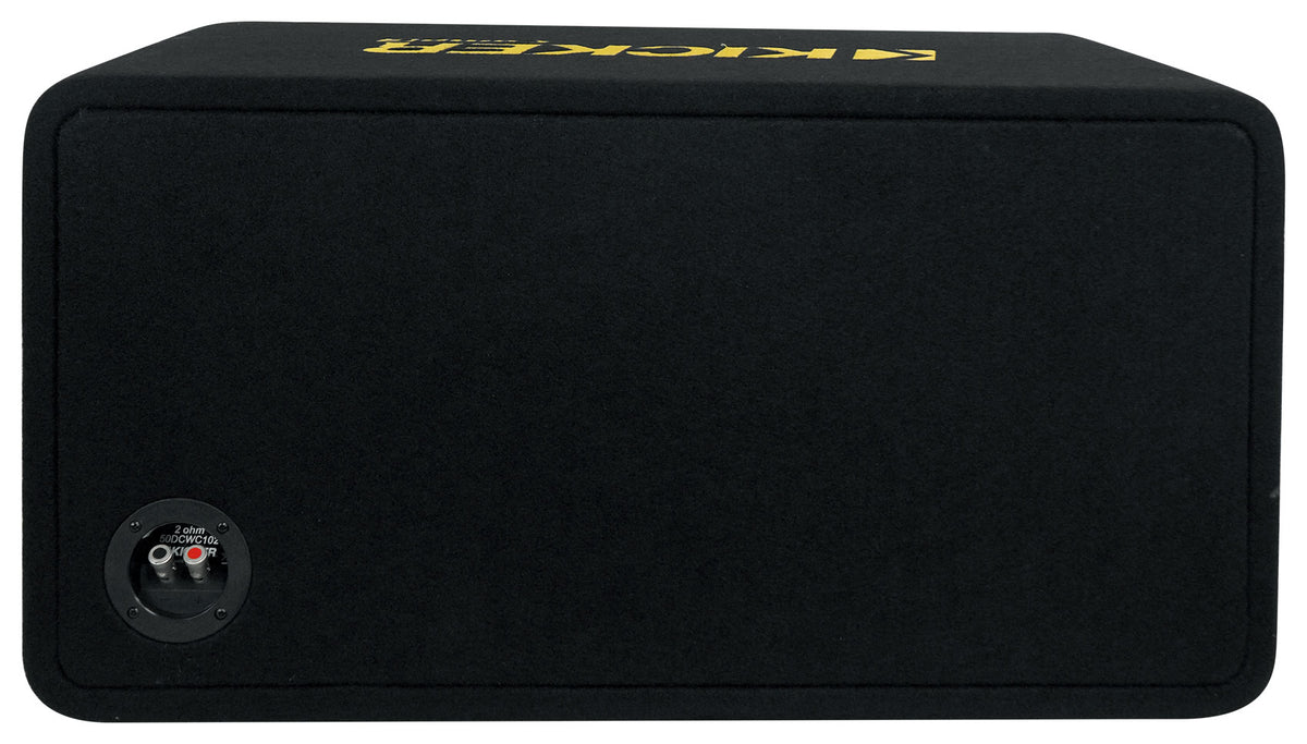 Kicker 50DCWC102 CompC Dual 10" Subwoofers in Vented Sub Box Enclosure DCWC102