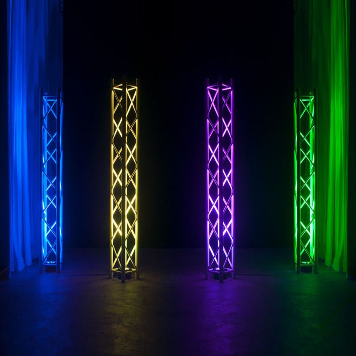 American DJ ADJ 5PX HEX RGBAW + UV LED DMX RF Metal Par Can Wash Stage Up-Light