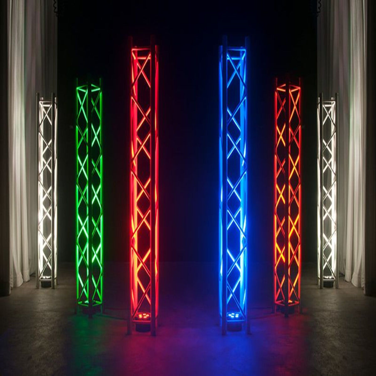 American DJ ADJ 5PX HEX RGBAW + UV LED DMX RF Metal Par Can Wash Stage Up-Light