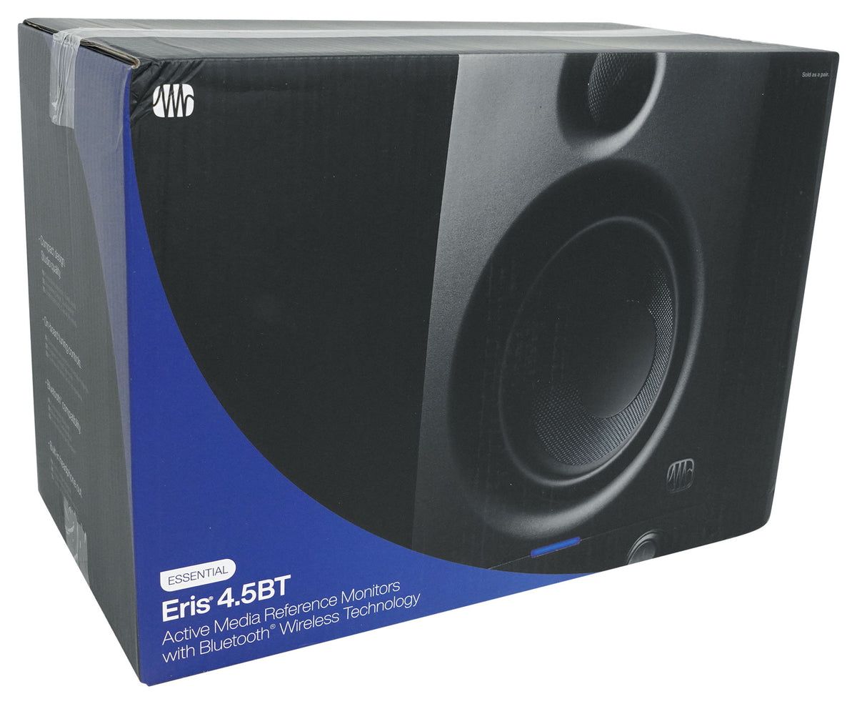 Pair Presonus Eris 4.5BT 2nd Gen 4.5" Studio Monitors Speakers w/Bluetooth