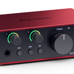 Focusrite Scarlett Solo 4th Gen Studio Recording USB Audio Interface+Software