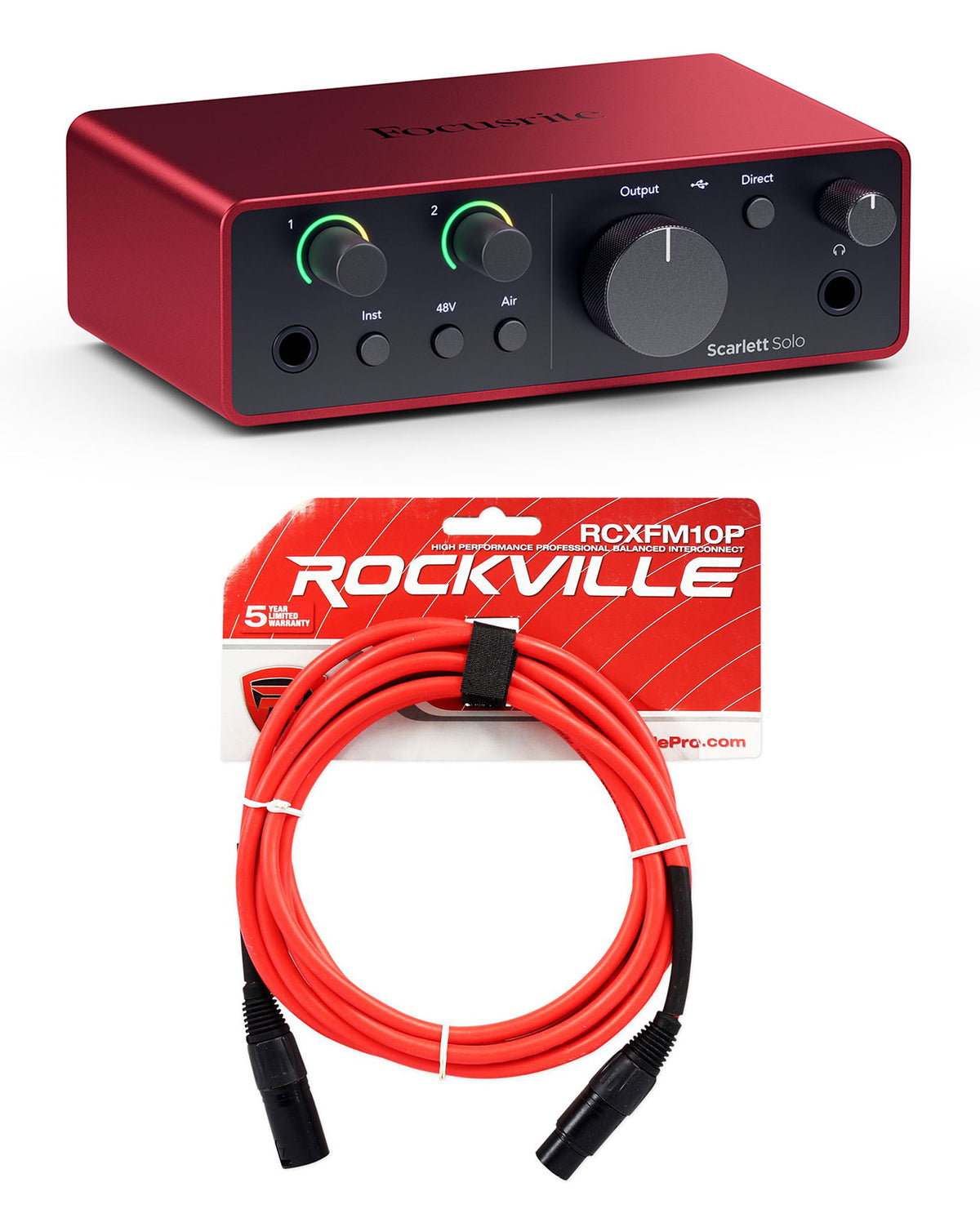 Scarlett Solo 4th Gen + RCXFM10P-R