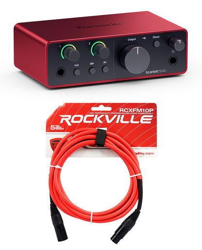 Scarlett Solo 4th Gen + RCXFM10P-R