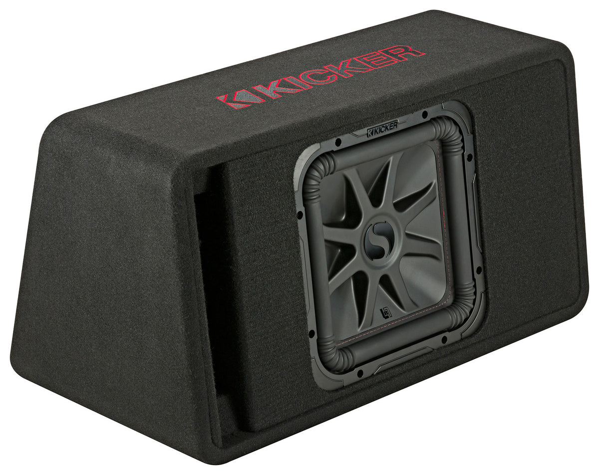 KICKER 45VL7R122 L7R 12" Subwoofer+Trepezoidal Vented Sub Box Enclosure VL7R122